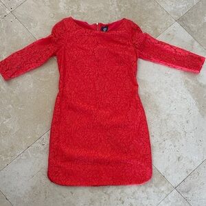 Vince Camuto Red Lace Dress